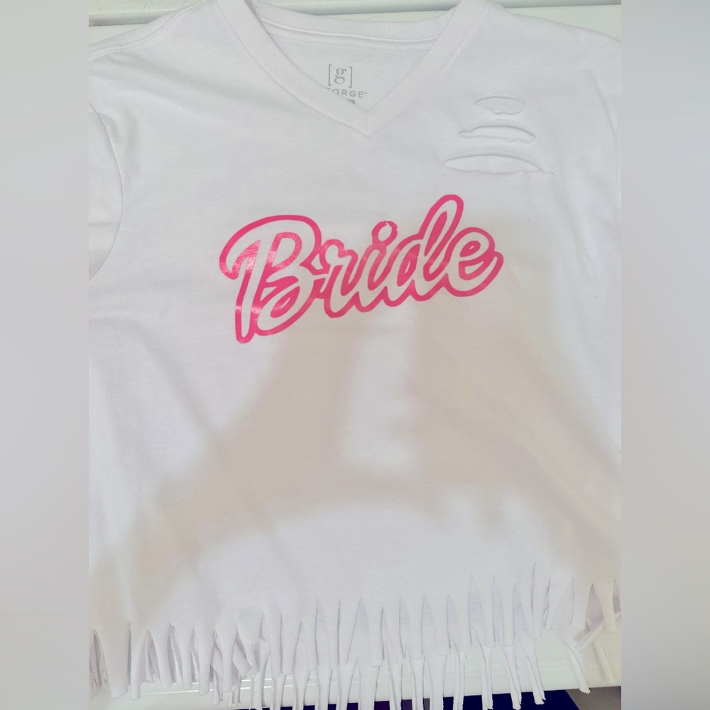 Bride shirt (Barbie font)